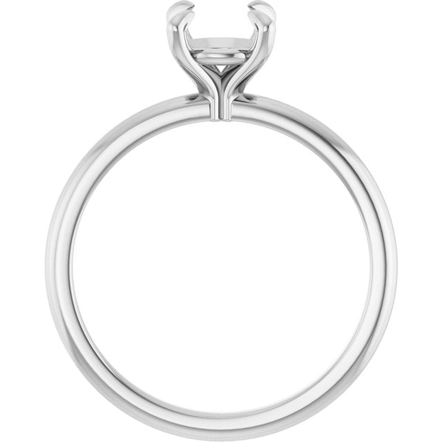 14K Gold 1 CTW Round Solitaire Engagement Ring Mounting - Solita