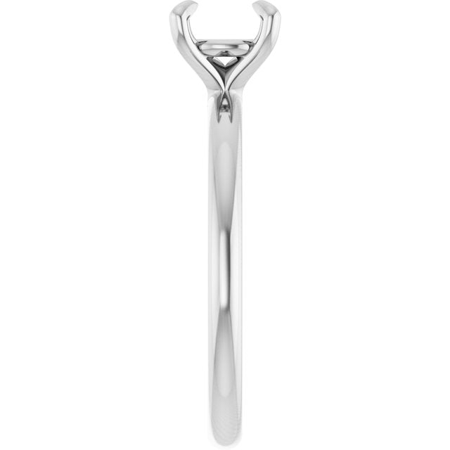 14K Gold 1 CTW Round Solitaire Engagement Ring Mounting - Solita