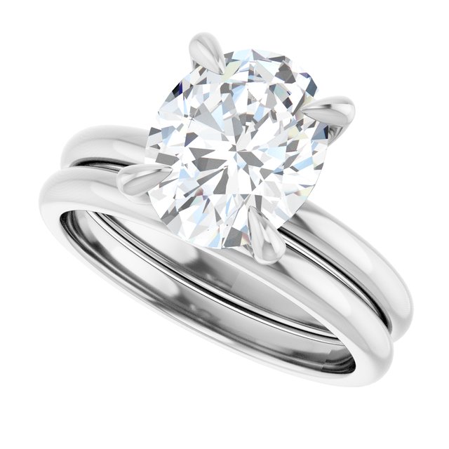 1.8 CTW Lab-Grown Oval Solitaire | Solita Collection