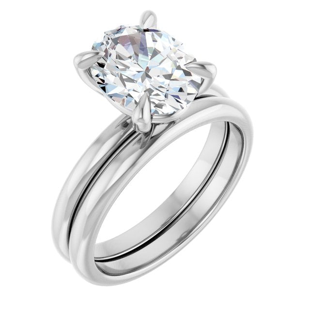 1.8 CTW Lab-Grown Oval Solitaire | Solita Collection