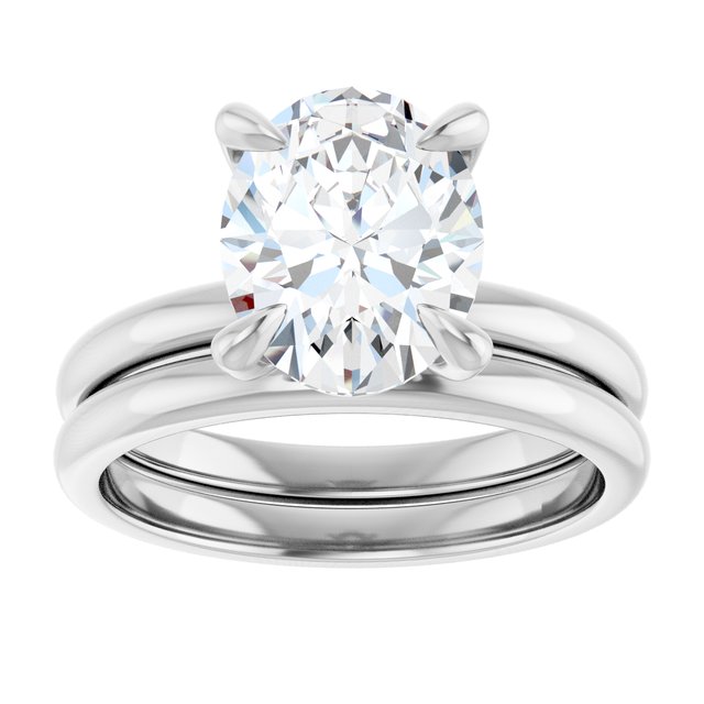 1.8 CTW Lab-Grown Oval Solitaire | Solita Collection