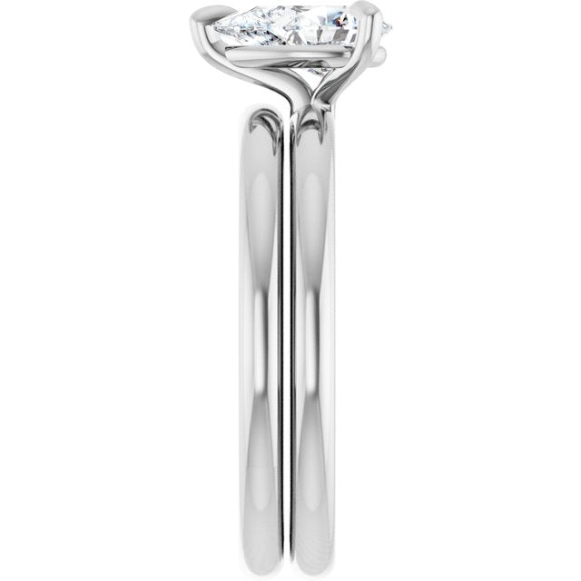 14K Gold 1 CTW Pear Solitaire Engagement Ring Mounting
