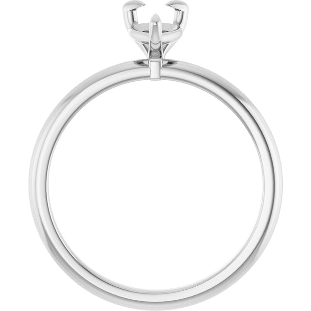 14K Gold 1 CTW Pear Solitaire Engagement Ring Mounting