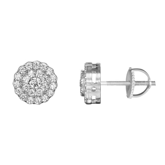 Sterling Silver Round Earrings RP