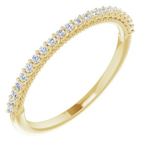 14K Yellow 1/6 CTW Natural Diamond Matching Band