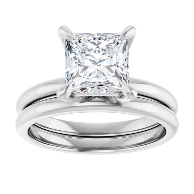 2 CTW Lab-Grown Princess Cut Solitaire | Solita Collection
