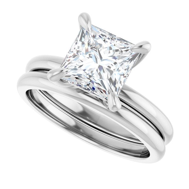 2 CTW Lab-Grown Princess Cut Solitaire | Solita Collection