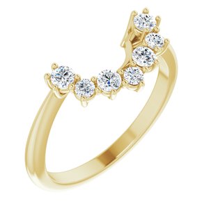 14K Yellow 1/3 CTW Natural Diamond Matching Band