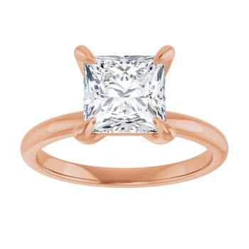2 CTW Lab-Grown Princess Cut Solitaire | Solita Collection